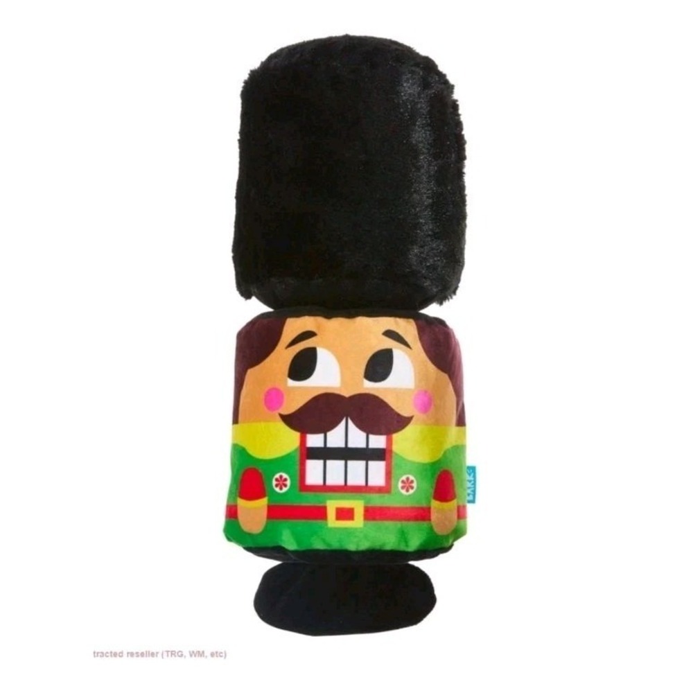BARK Howly Jowly Holidays Nutty Cracker Plush Dog Toy